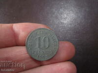 1918 έτος 10 pfennig Γερμανία