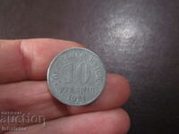 1921 10 Pfennig Germania Zinc -