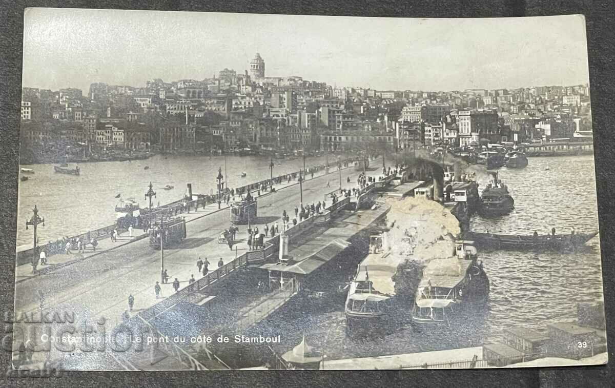 Galata Bridge with Bosphorus 1929