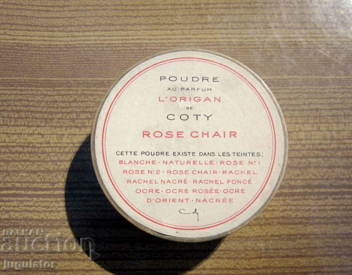 Delivery of vintage French ladies L'ORIGAN powder with box Delivery of vintage French ladies L'ORIGAN powder with box