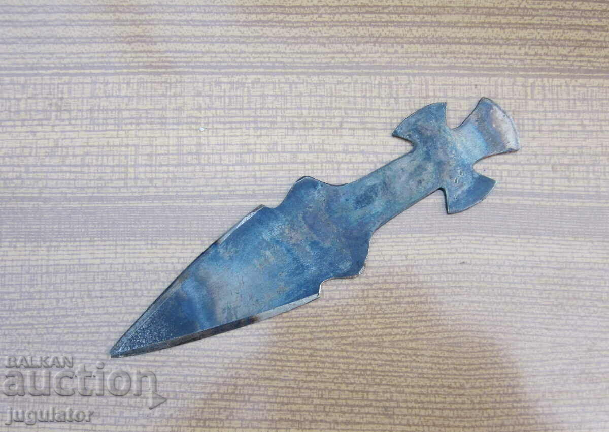 Auction old Bulgarian Revival religious prosphora cross knife Auction old Bulgarian Revival religious prosphora cross knife