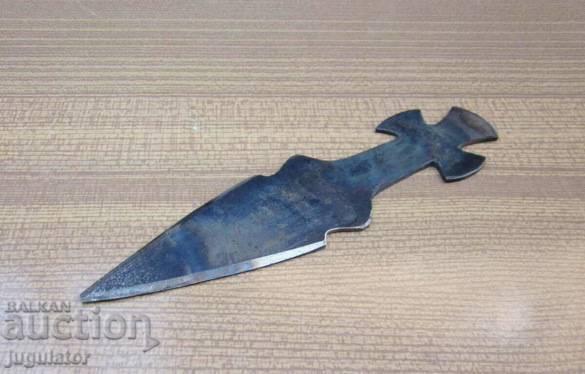 Delivery of old Bulgarian Revival religious prosphora cross knife Delivery of old Bulgarian Revival religious prosphora cross knife