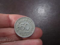 1920 year 50 pfennig Germany letter - Aluminum - F