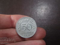 1921 50 pfennig Germany letter A - Aluminum -