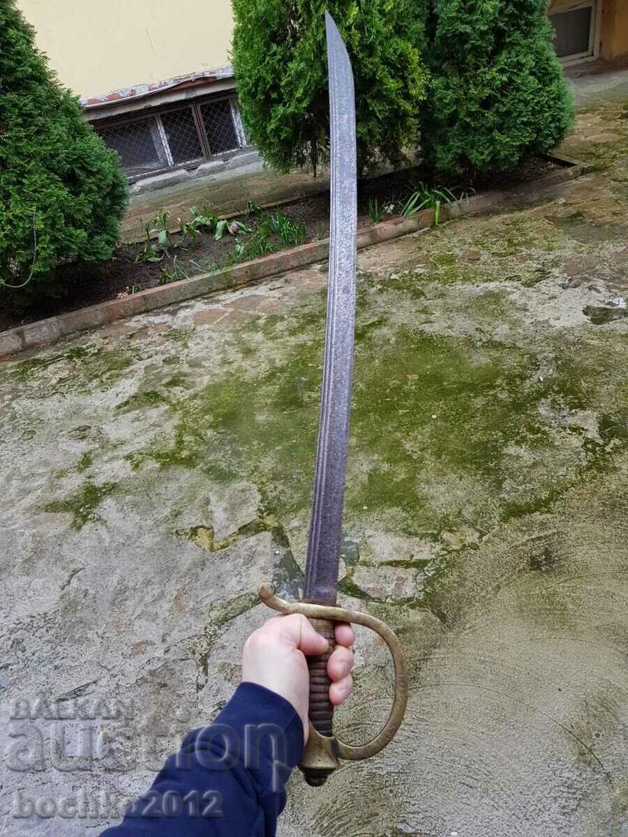 Collectible old European battle saber beg. of the 20th century