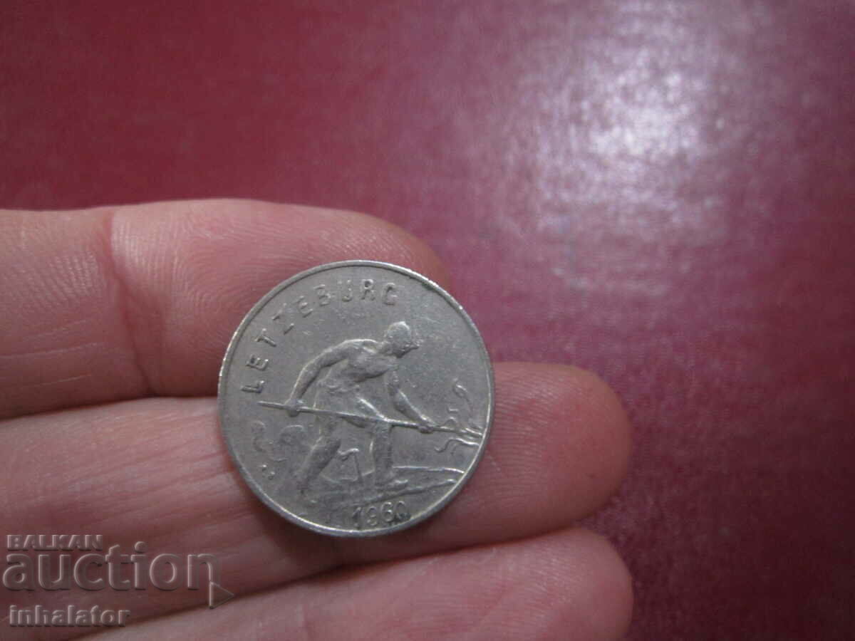 1960 год Люксембург 1 франк