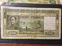 Belgium 100 francs 1946