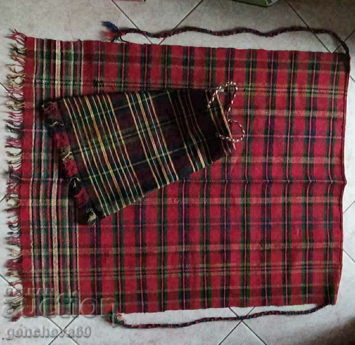 Delivery of Authentic! Patterned bag and apron/fabrics, wool