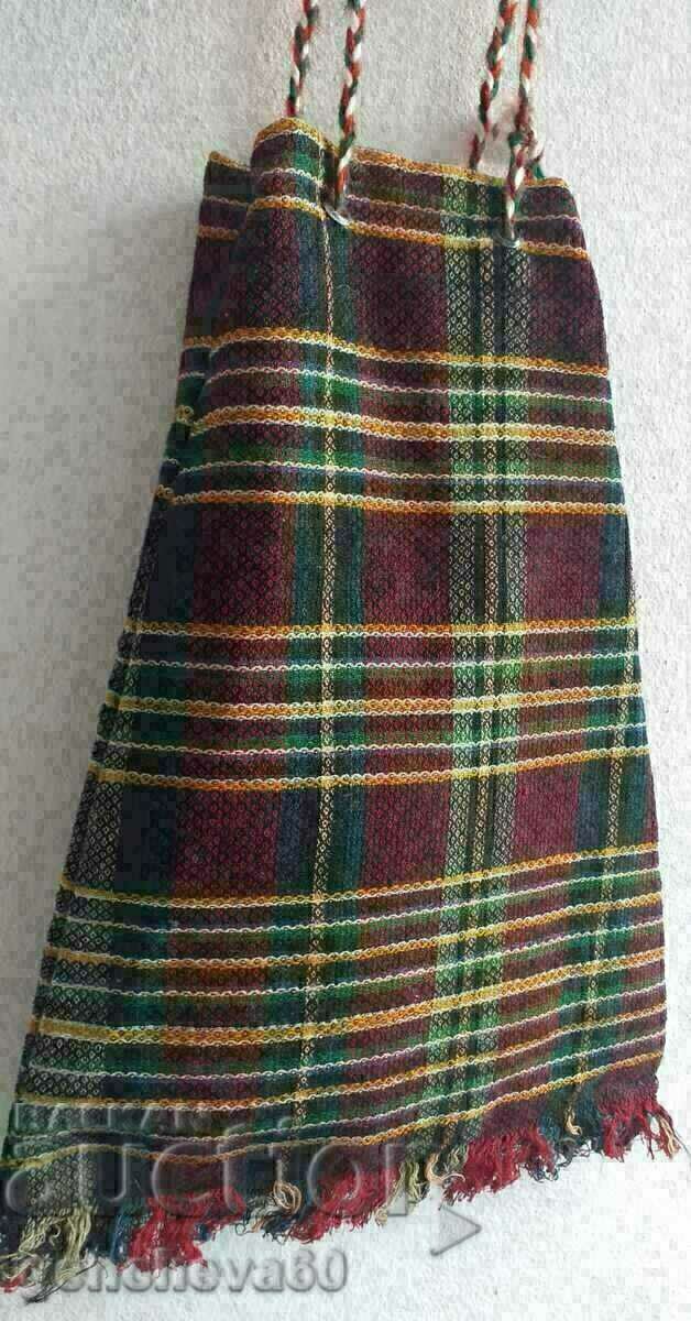 Authentic! Patterned bag and apron/fabrics, wool - 5