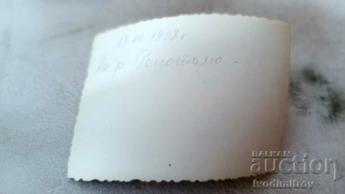 Photo Men and two women on a boat in the Ropotamo River 1958 with price 1.45 BGN | € 0.74