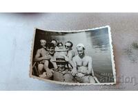 Photo Men and two women on a boat in the Ropotamo River 1958