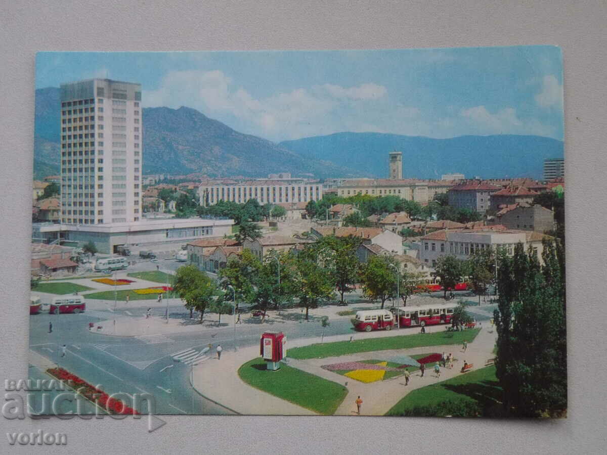 Картичка: Сливен – 1975 г.