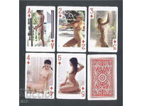 Playing cards - erotica - poker - straight (flush) - checkers