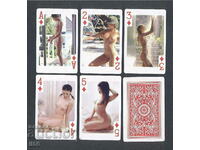 Playing cards - erotica - poker - straight (flush) - checkers