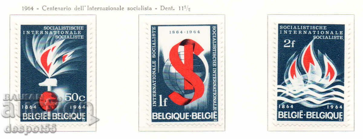 1964. Белгия. 100 год. на Международния социалистически съюз