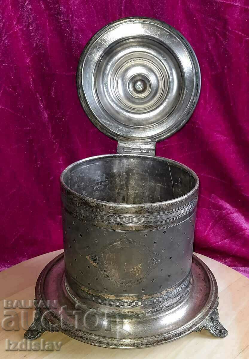 Auction Antique box for biscuits 19 c Auction Antique box for biscuits 19 c