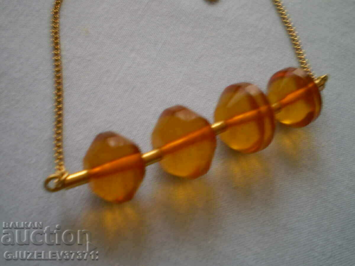 necklace of pressed molten Russian amber - 5 necklace of pressed molten Russian amber - 5