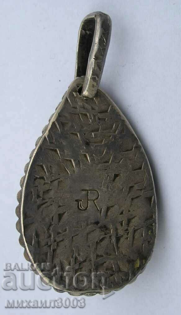 Licitație Pandantiv exotic din argint cu turcoaz 29.85 grame