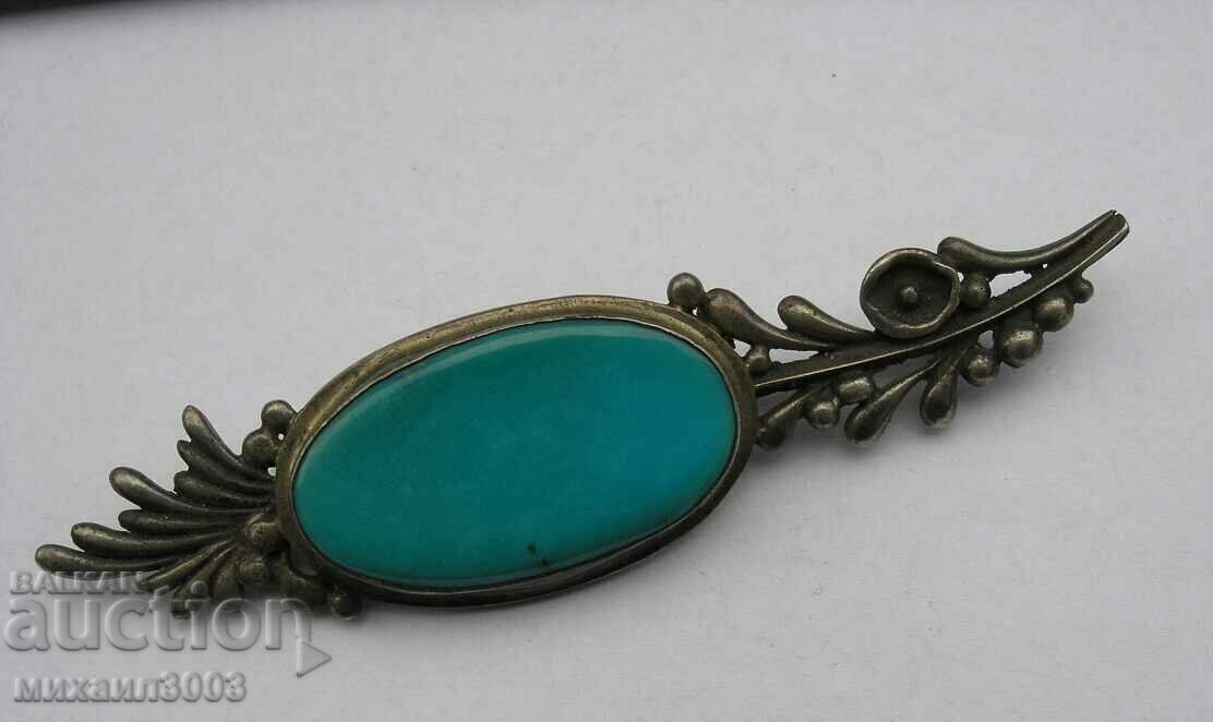 BROSA ARGINT 925 CU TURCOAZ