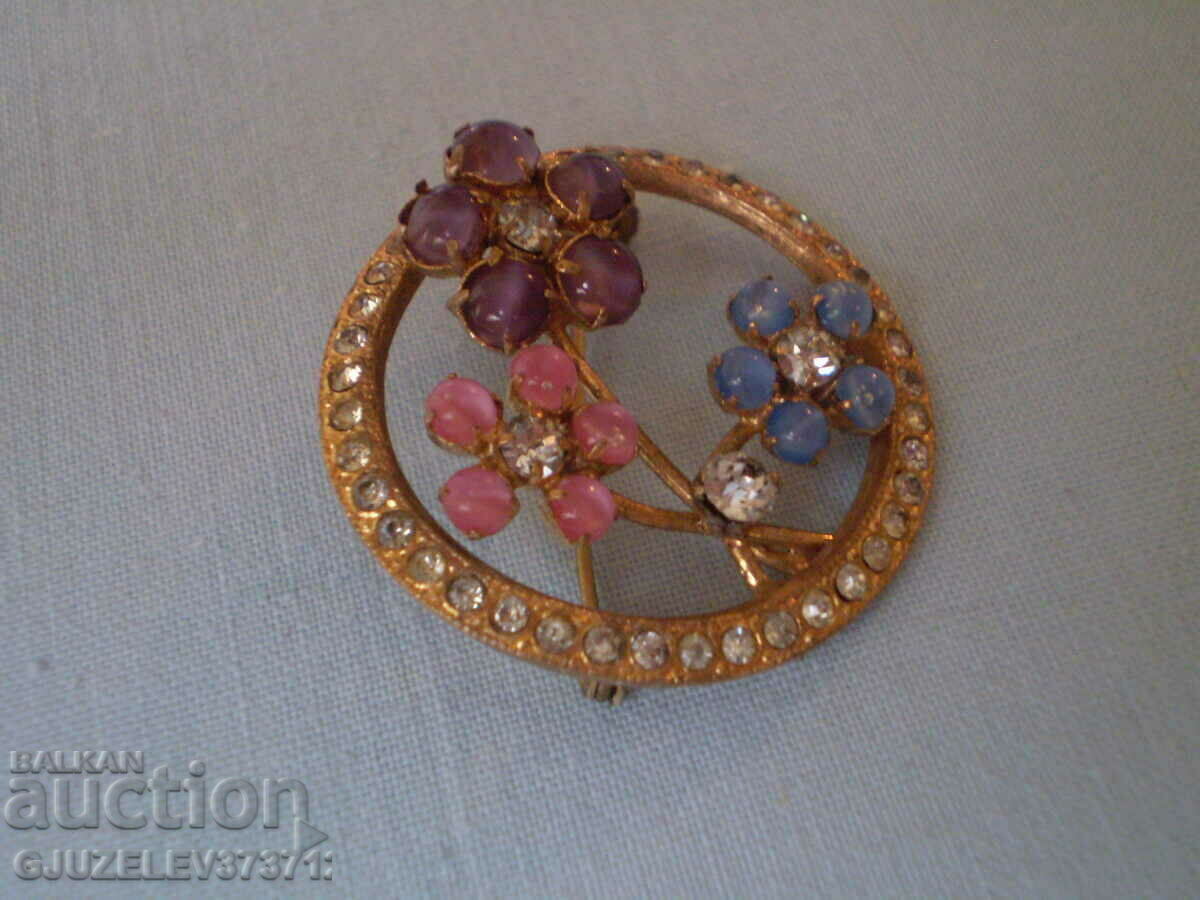 beautiful rare antique flower brooch with price 70.00 BGN | € 35.79 beautiful rare antique flower brooch with price 70.00 BGN | € 35.79
