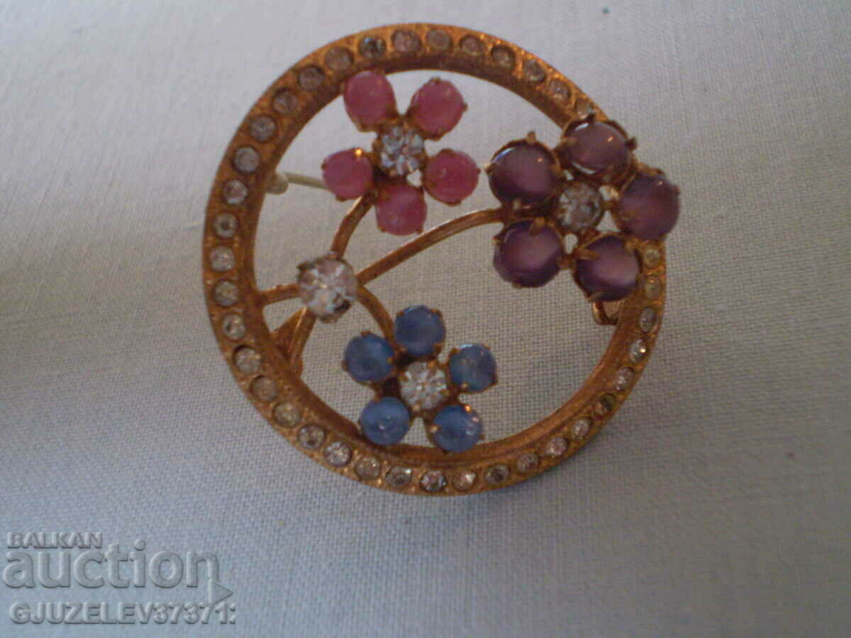 beautiful rare antique flower brooch - 5 beautiful rare antique flower brooch - 5