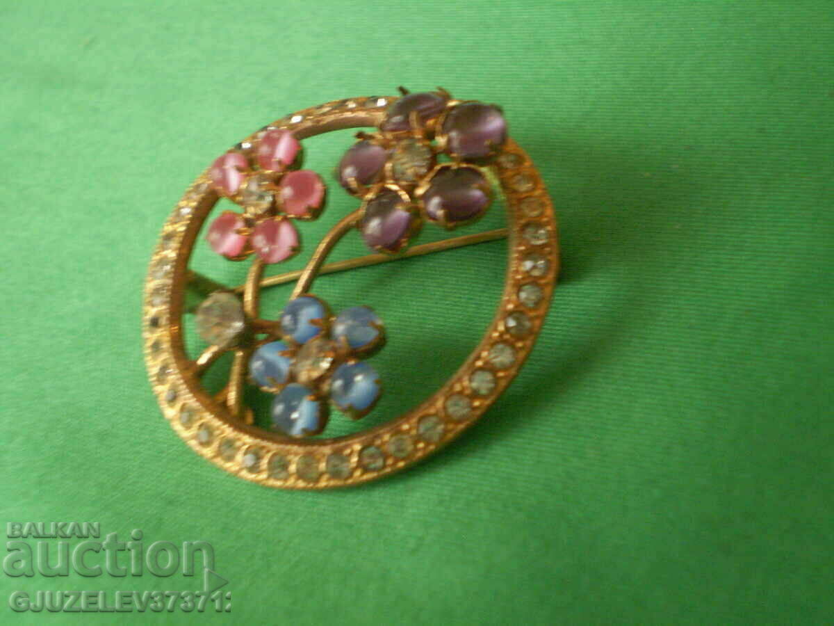 beautiful rare antique flower brooch - 7 beautiful rare antique flower brooch - 7