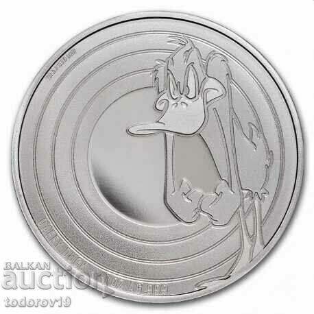 Argint 1 oz Daffy Duck 2022 - Samoa