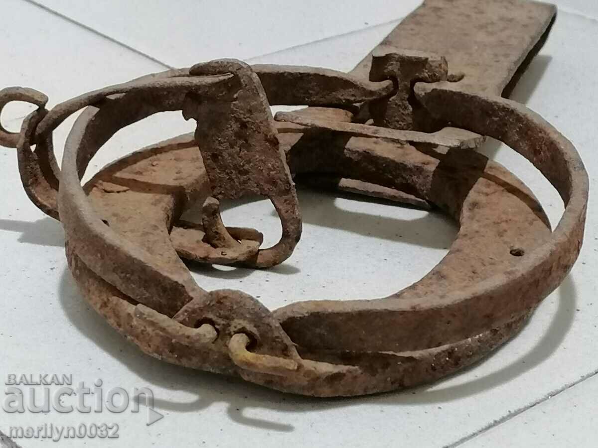 Old hand-forged trap beak wrought iron - 5 Old hand-forged trap beak wrought iron - 5