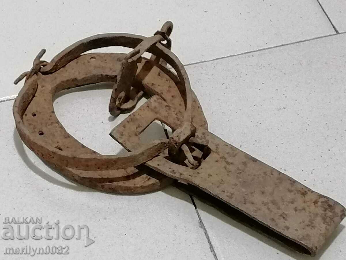 Old hand-forged trap beak wrought iron - 6 Old hand-forged trap beak wrought iron - 6