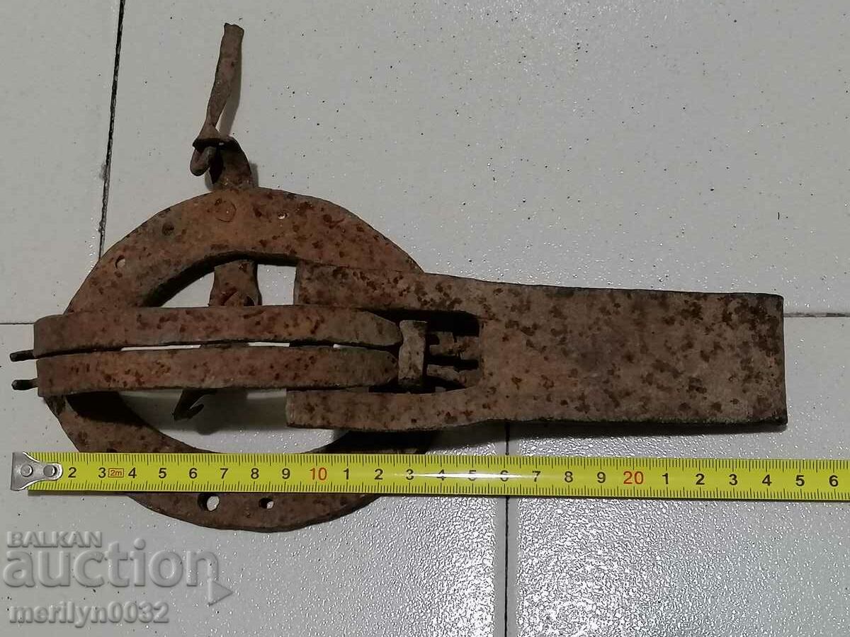 Old hand-forged trap beak wrought iron - 7 Old hand-forged trap beak wrought iron - 7