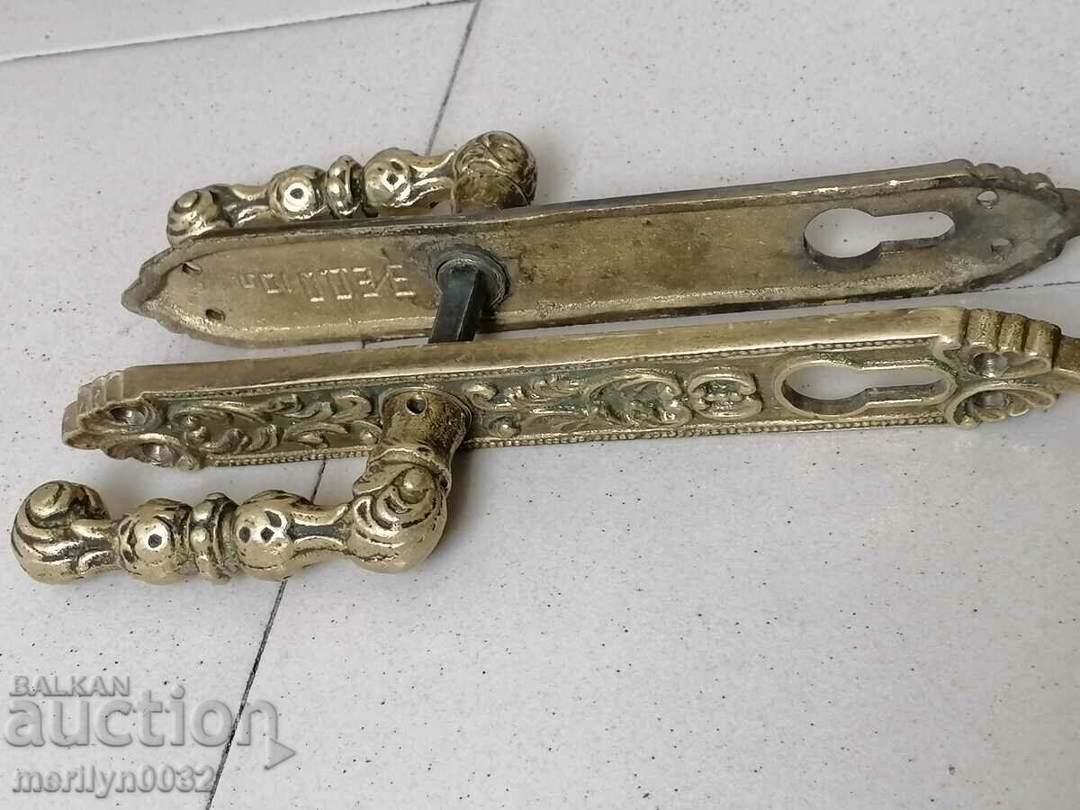 Auction Bronze door hardware with secret key Auction Bronze door hardware with secret key