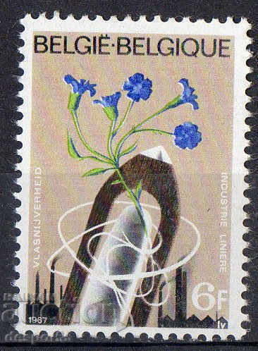 1967. Belgium. Belgian linen production.