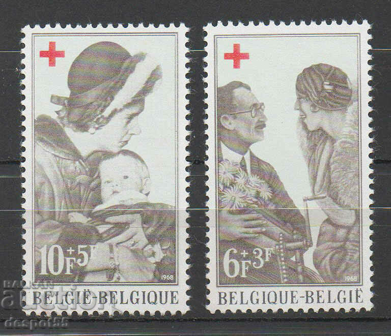 1968. Belgia. Crucea Roșie - caritate.