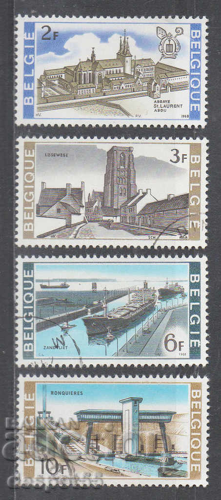 1968. Belgium. National buildings and constructions.