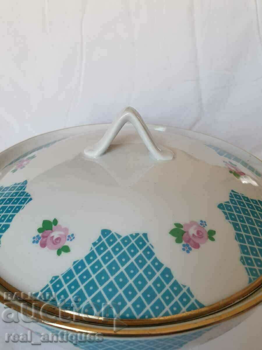 Auction Dulevo porcelain soup bowl Auction Dulevo porcelain soup bowl