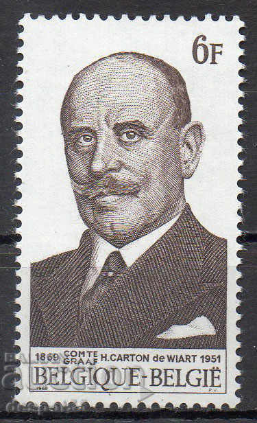 1969. Belgium. Henry Gislen, Count Cardon de Vihar, politician.