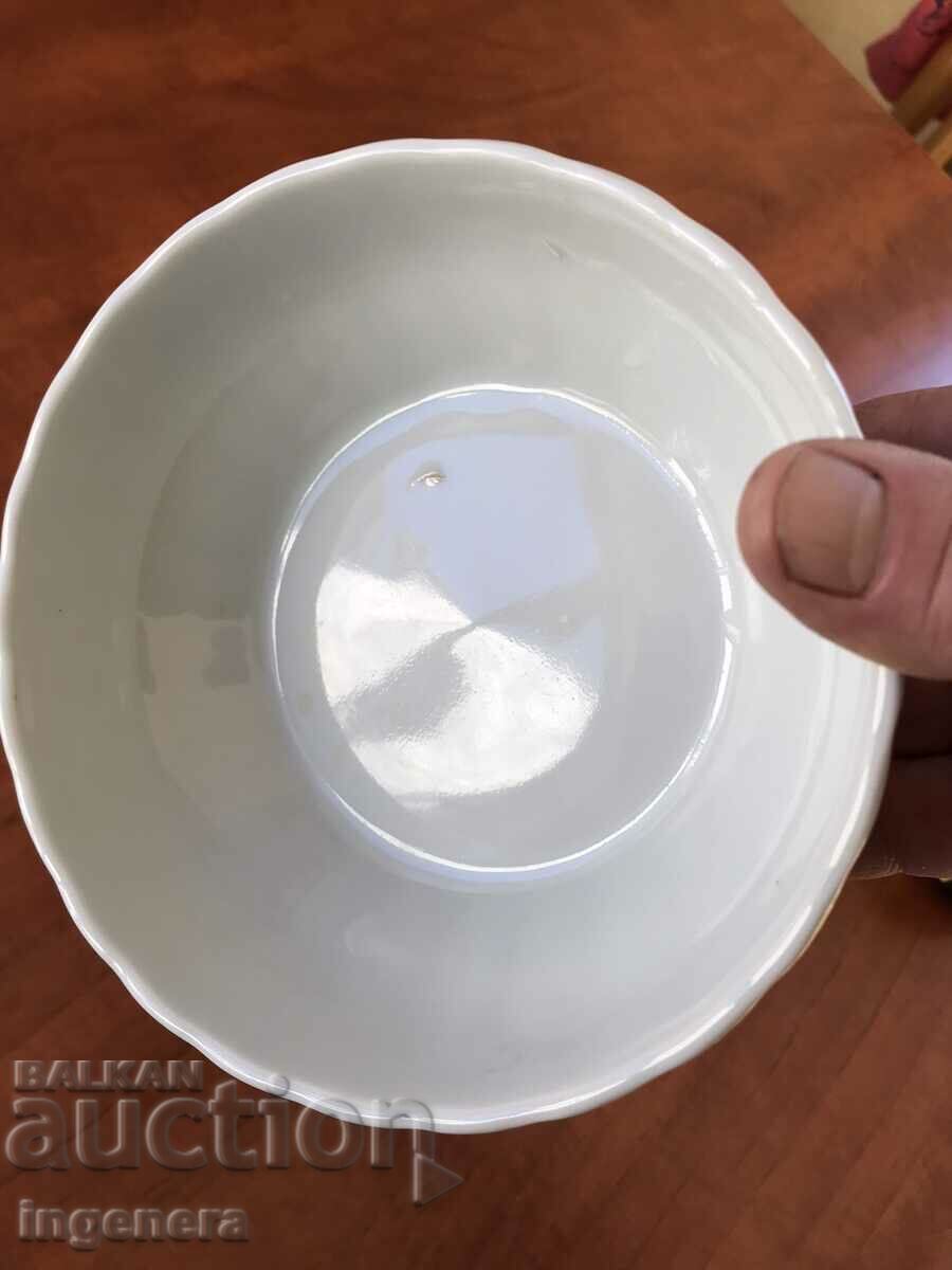 PORCELAIN BOWL PANICA BOWL ANTIQUE BULGARIA - 6
