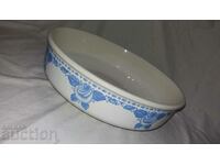 Old large porcelain basin basin--made in Belgium