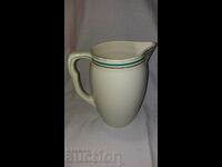 Old large porcelain jug--made in Belgium