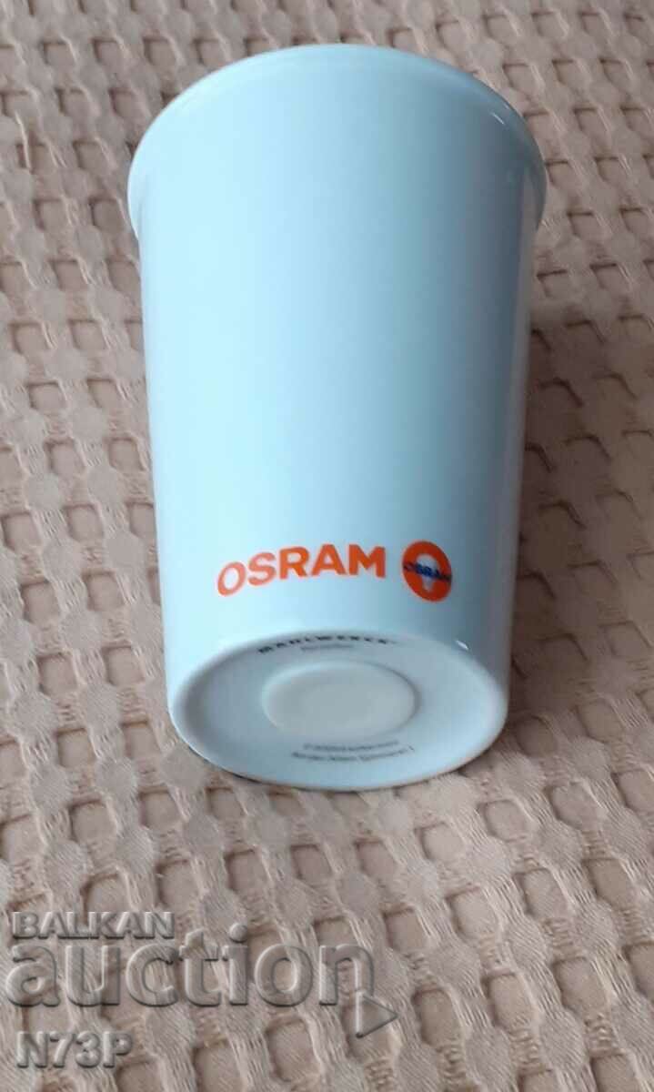 Auction ADVERTISING PORCELAIN VASE. OSRAM. Auction ADVERTISING PORCELAIN VASE. OSRAM.