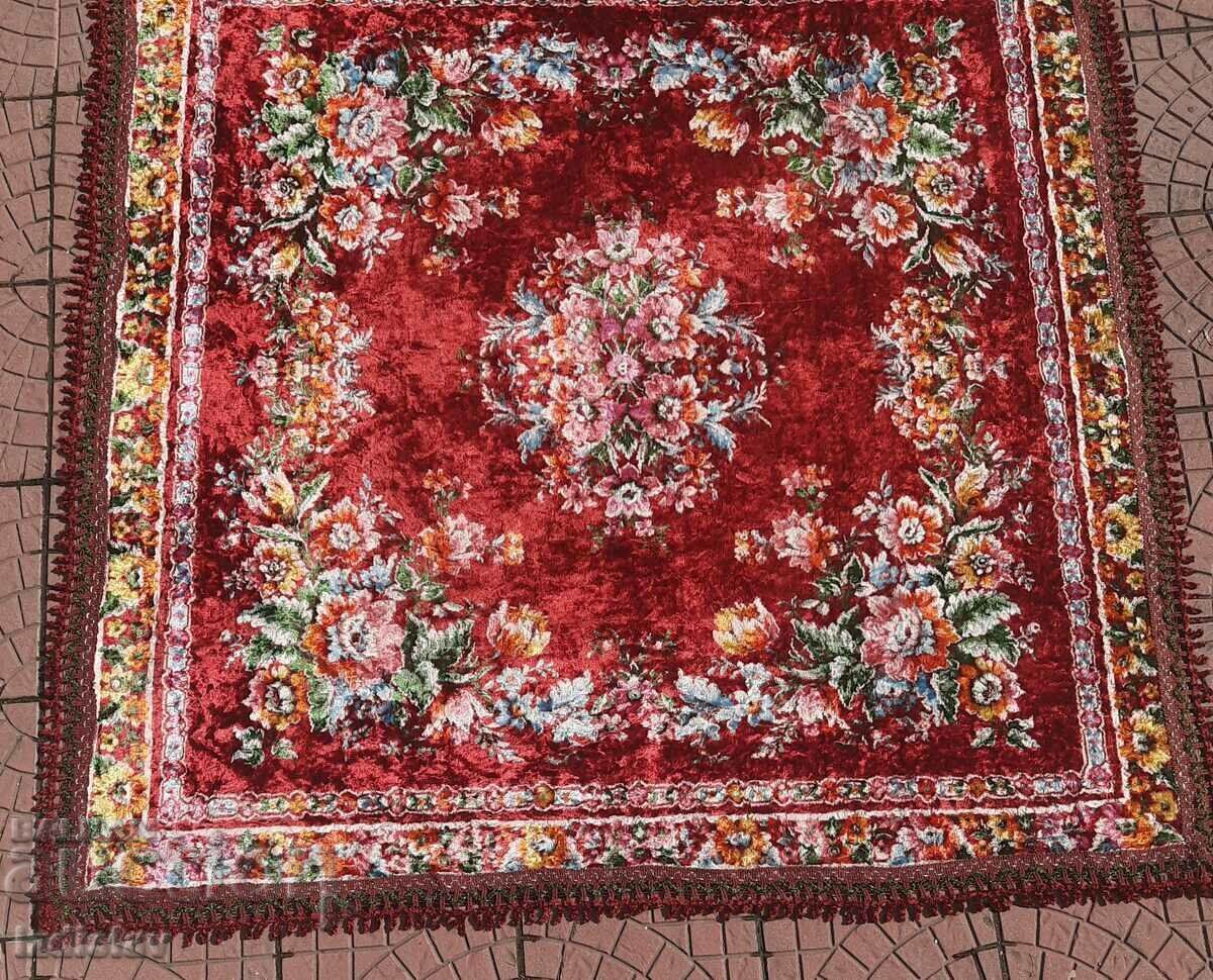 Vintage plush tablecloth or wall covering Vintage plush tablecloth or wall covering