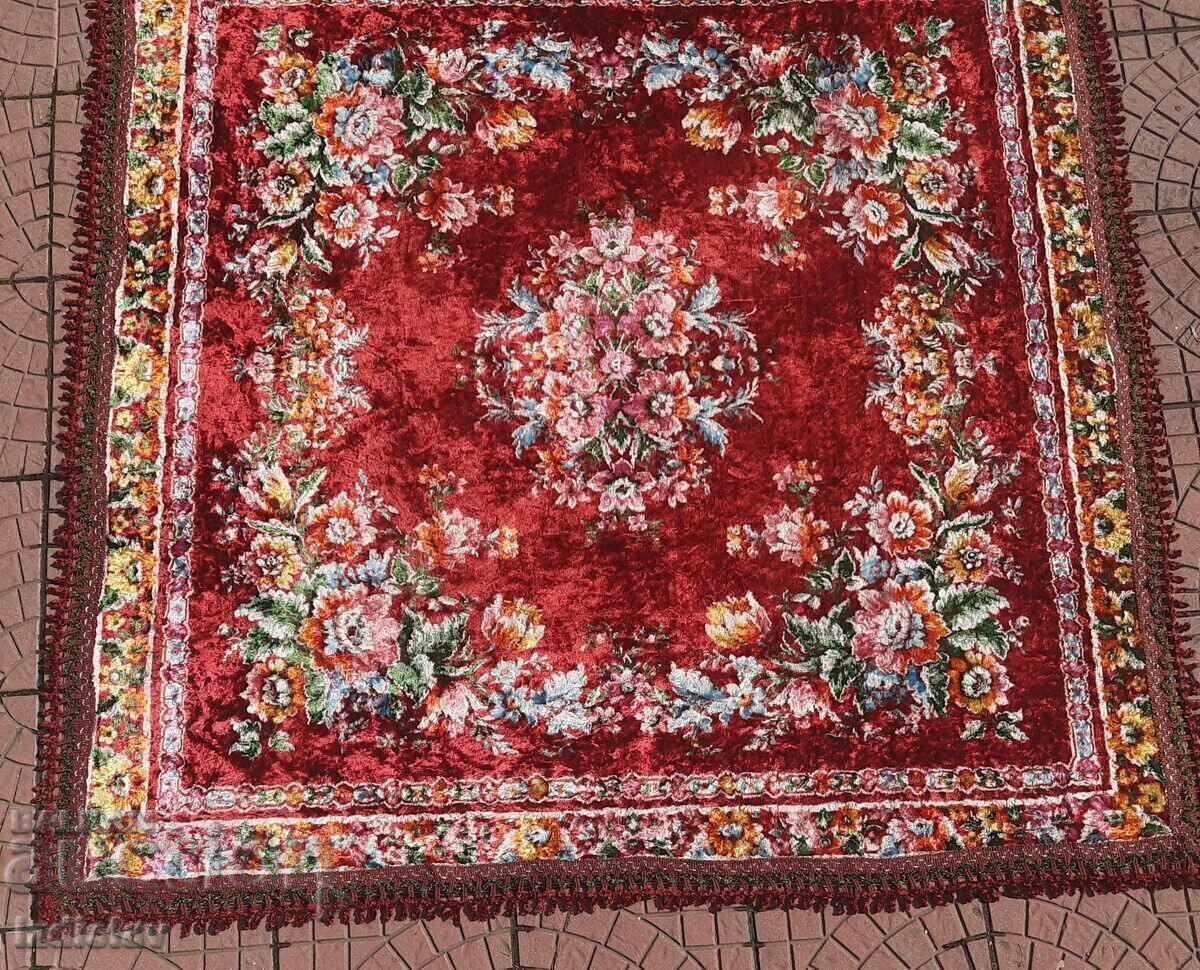 Vintage plush tablecloth or wall covering Vintage plush tablecloth or wall covering