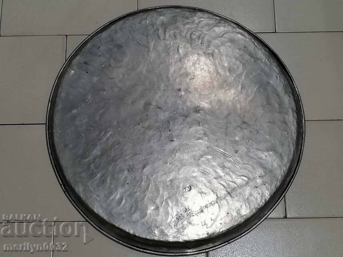 Delivery of Large Christmas Pie Pan Blue Copper Copper Dish Delivery of Large Christmas Pie Pan Blue Copper Copper Dish