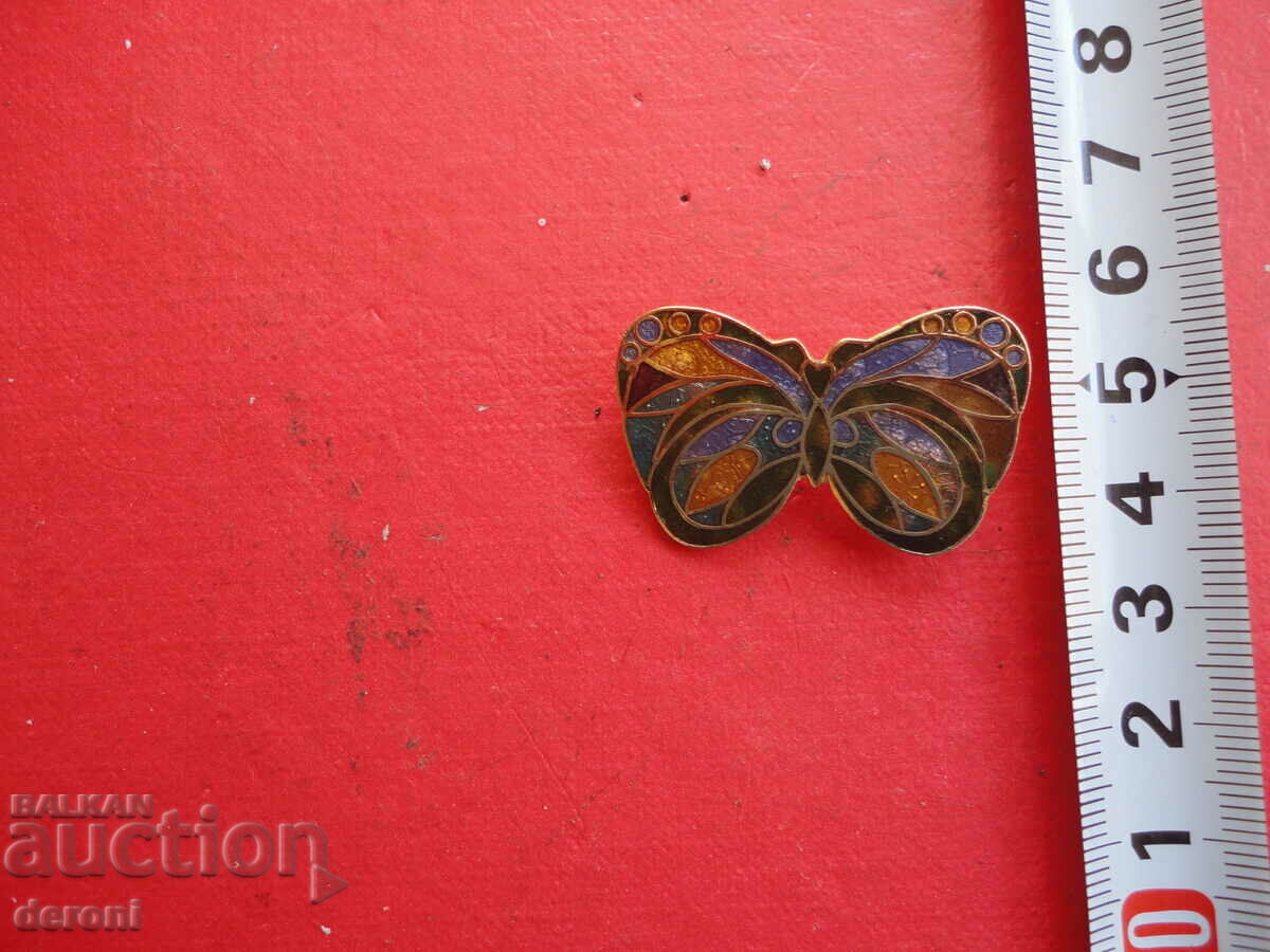 Unique gold plated enamel brooch with price 25.00 BGN | € 12.78 Unique gold plated enamel brooch with price 25.00 BGN | € 12.78