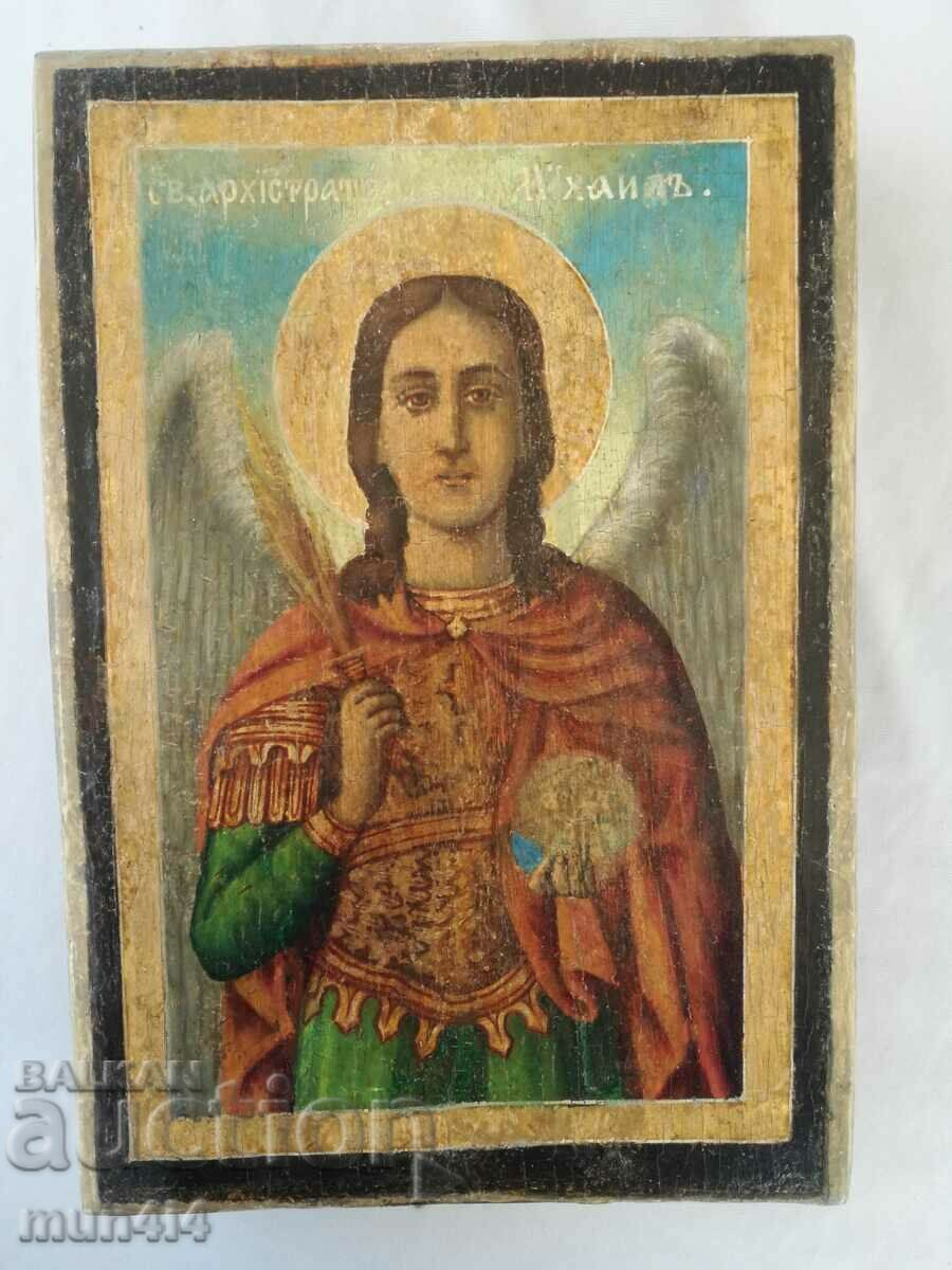 Icoană bulgară autentică Sfântul Arhanghel Mihail