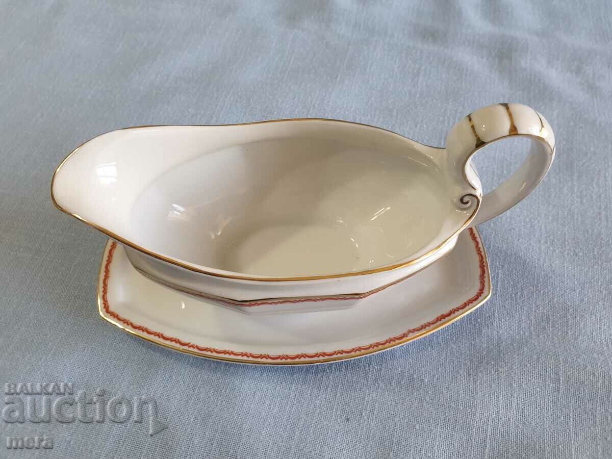 Porcelain saucer - 1911-1930 with price 35.00 BGN | € 17.90 Porcelain saucer - 1911-1930 with price 35.00 BGN | € 17.90