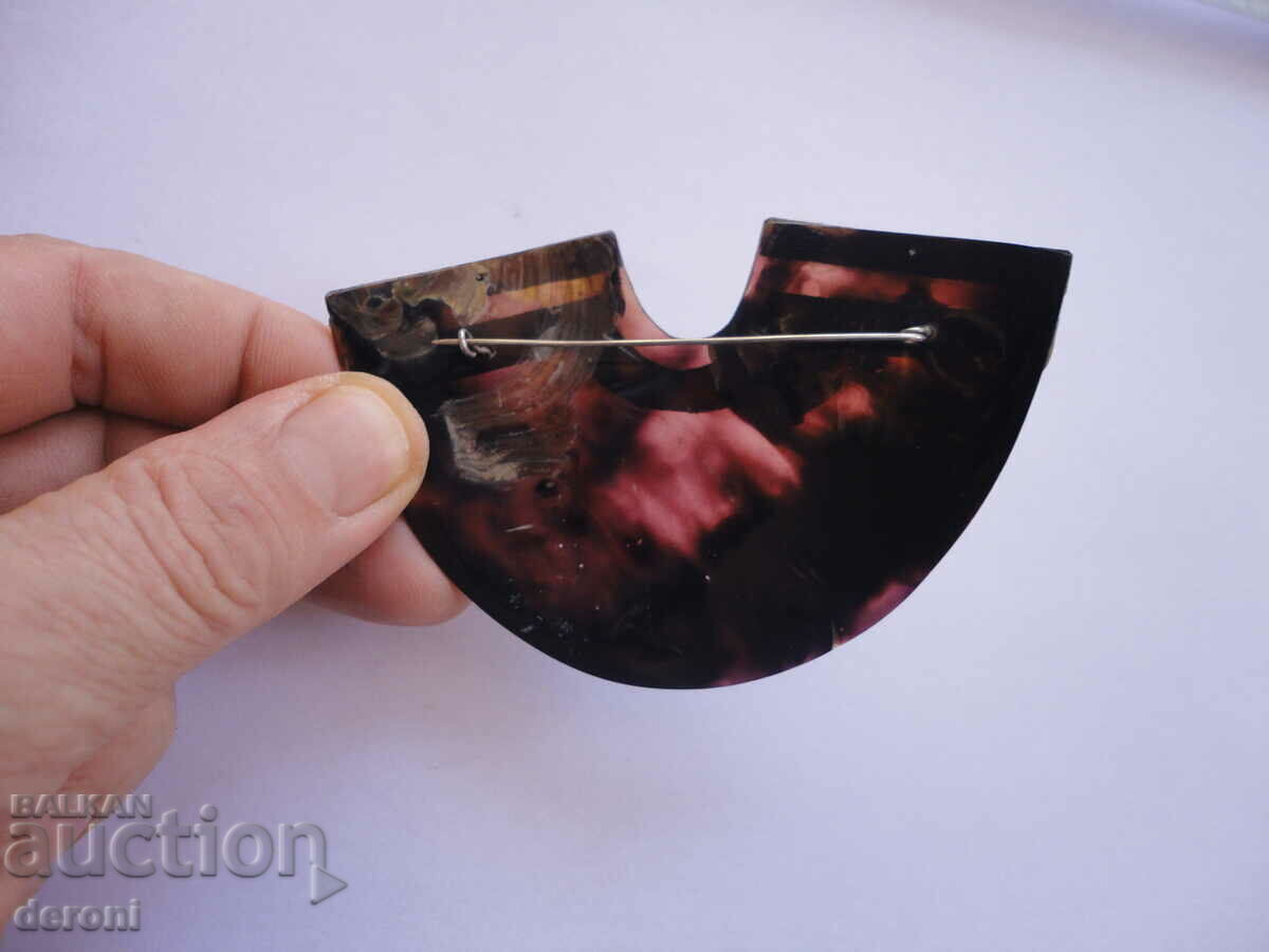 Antique mother-of-pearl brooch 2 - 5