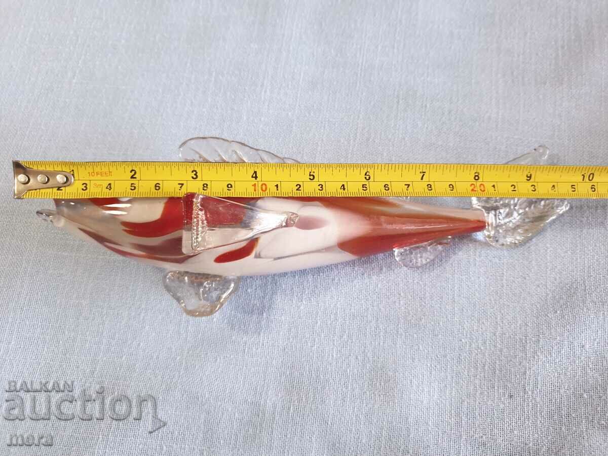 Παράδοση Γυάλινη φιγούρα-ψάρι-Μουράνο