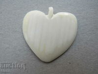 Ivory heart necklace, new price