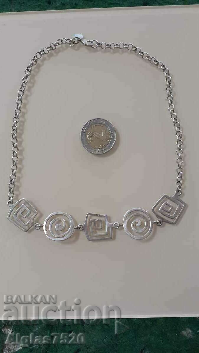 Silver plated necklace/19.66g/